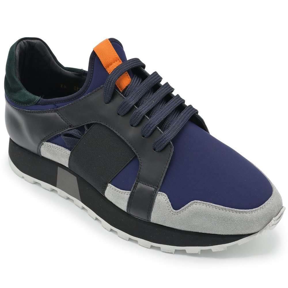 Gianfranco Lattanzi Men Sneaker Leather suede Navy - Picture 1 of 10